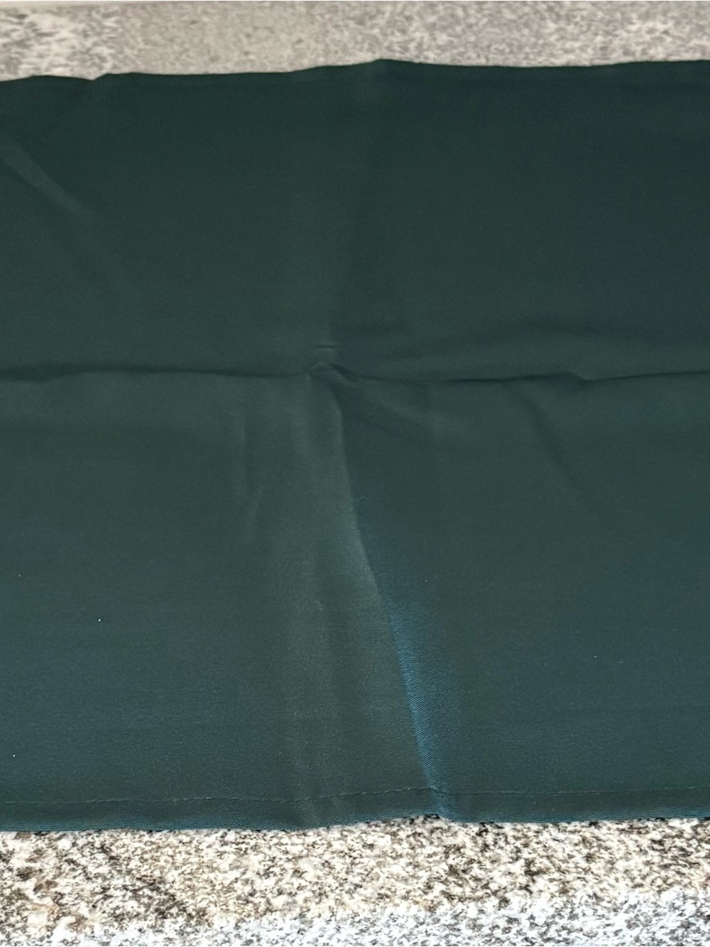 Dark green cloth napkins